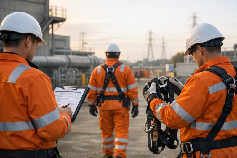 DEG Safety Team Preparing at Dawn